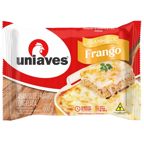 LASANHA UNIAVES FRANGO 600G