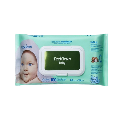 LENCO UMEDECIDO FEELCLEAN RECEN NASCIDO 100UN