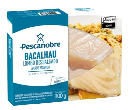 LOMBO BACALHAU MORHUA PESCANOBRE 800G