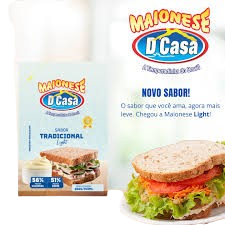 MAIONESE DCASA TRAD LIGHT 200G