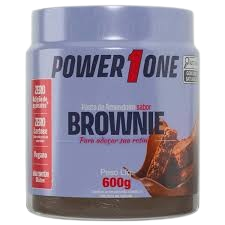 PASTA DE AMENDOIM POWER1ONE BROWNIE 600G