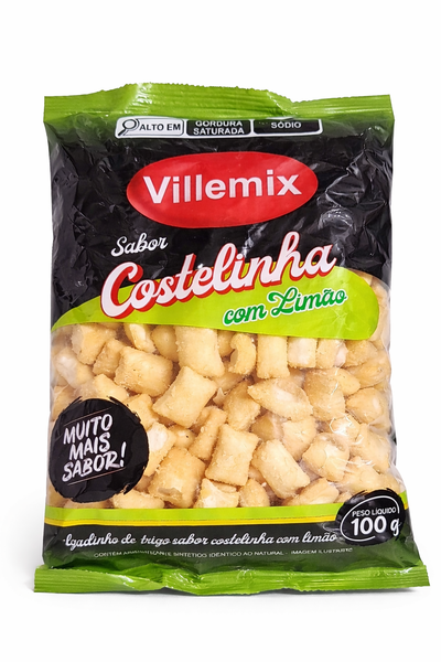 SALGADINHO VILLEMIX COSTELINHA C/LIMAO 100G