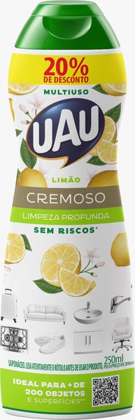 SAPONACEO UAU CREMOSO LIMAO  250ML