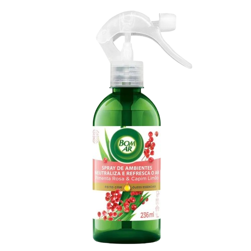 SPRAY DE AMBIENTES BOM AR PIMENTA ROSA CAP LI 236M