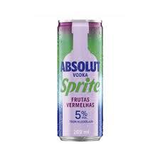ABSOLUT VODKA SPRITE 269ML FRUTAS VERMELHAS