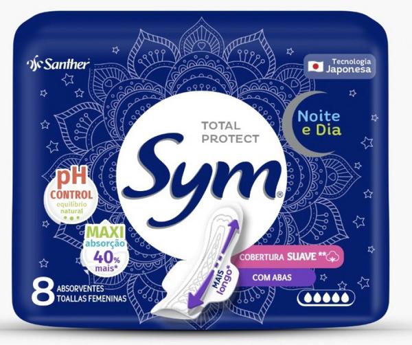 ABSORVENTE SYM SUAVE NOT C/8 UNI