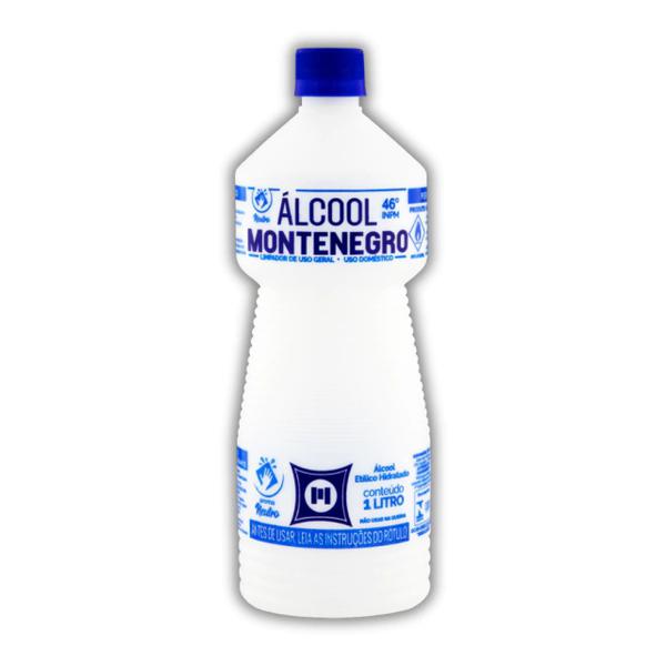 ALCOOL MONTENEGRO BACTERIC 46 INPM 1L
