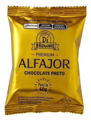 ALFAJOR DI BROWNIE 60G CHOC PRETO