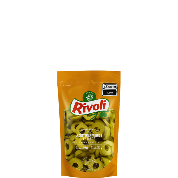 AZEITONA VERDE FATIADA RIVOLI 80G