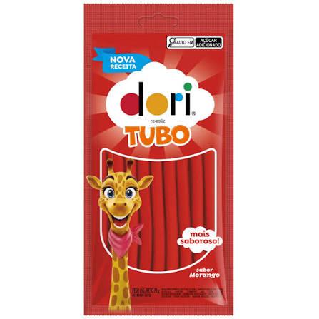 BALA DORI REGALIZ 70G TUBO MORANGO