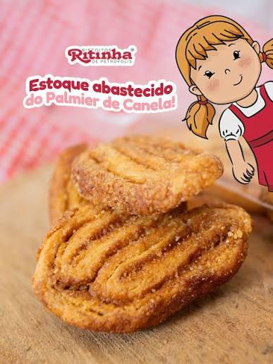 BISCOITO 100G RITINHA PALMIER CANELA