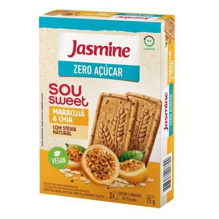 BISCOITO JASMINE 25G ZERO MARACUJA CHIA