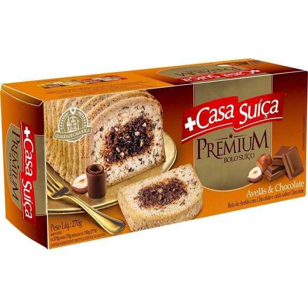 BOLO CASA SUICA AVELA C/CHOC 370G PREMIUM