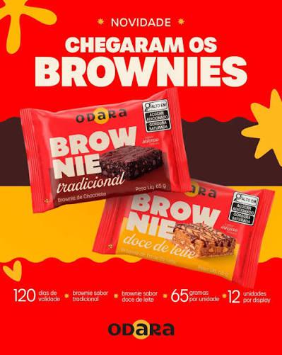 BROWNIE ODARA 65G DOCE DE LEITE