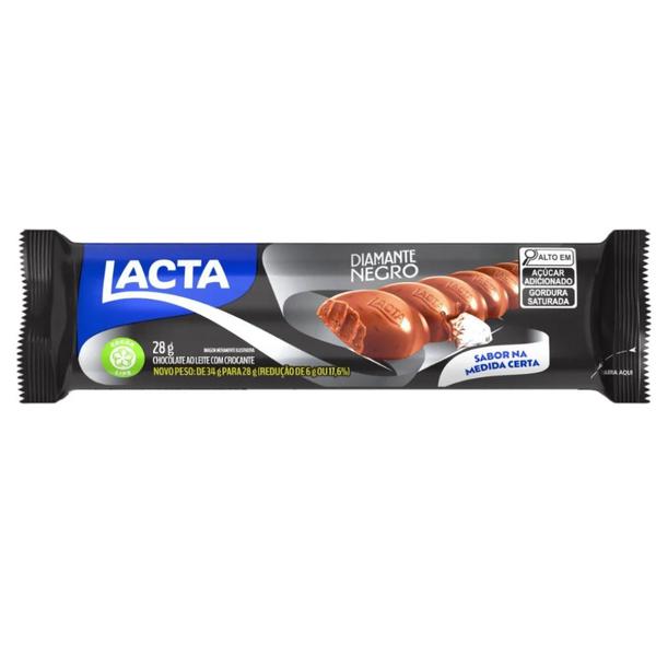 CHOC DIAMANTE NEGRO 28G LACTA