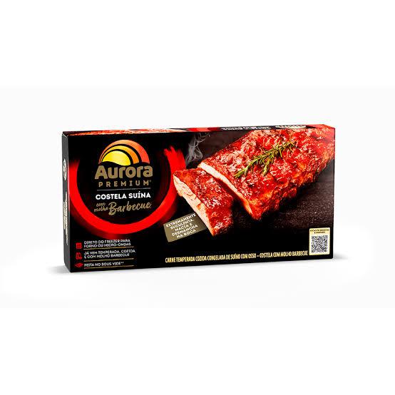 COSTELA SUINA C/BERBECUE 900G AURORA