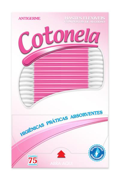 HASTES FLEXIVEIS COTONELA ROSA C/75UN