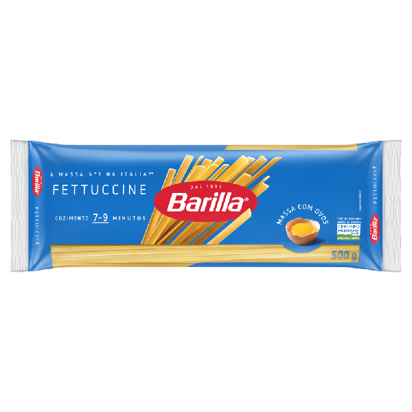 MASSA BARILLA 500G FETTUCCINE C/OVOS