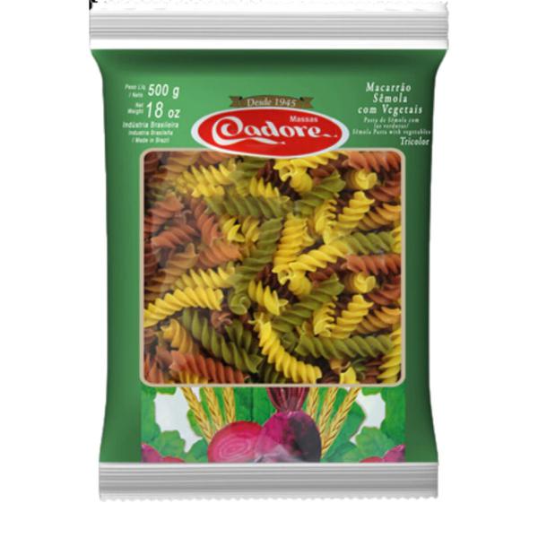 MASSA CADORE 500G PENNE TRICOLOR