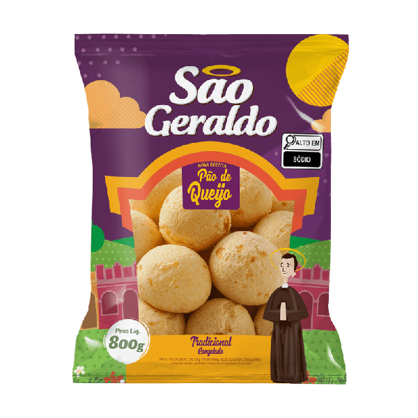 PAO DE QUEIJO SAO GERALDO 800G