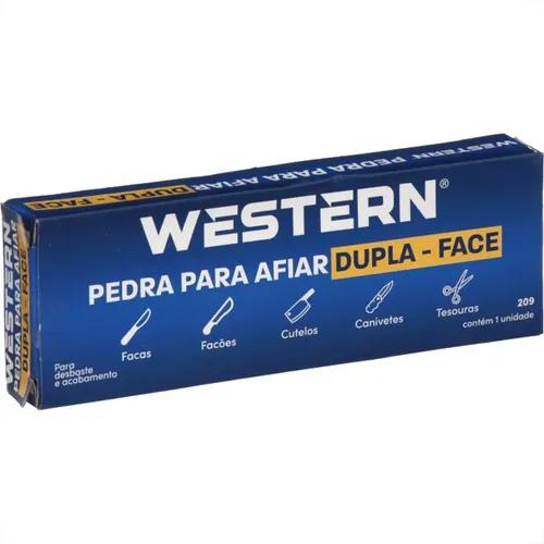 PEDRA AFIAR WESTERN DUPLA FACE 15CM
