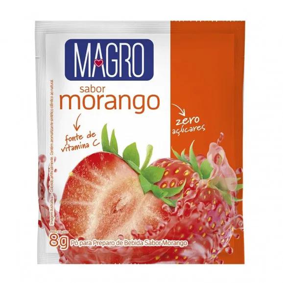 REFRESCO EM PO MAGRO MORANGO 8G