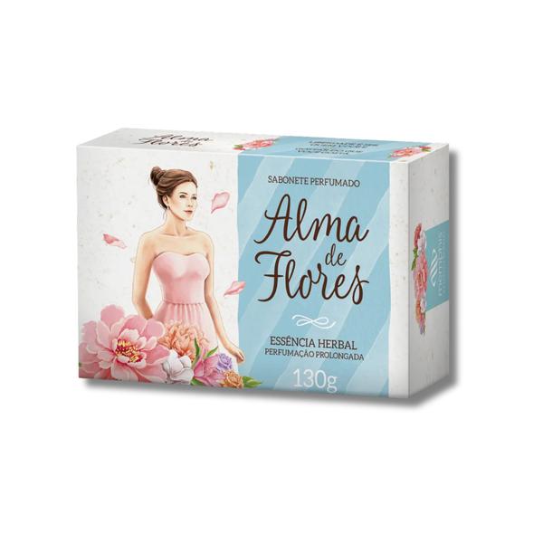 SABONETE ALMA DE FLORES 130G ESSENCIA HERBAL