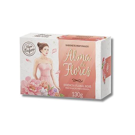 SABONETE ALMA DE FLORES ROSE 130G