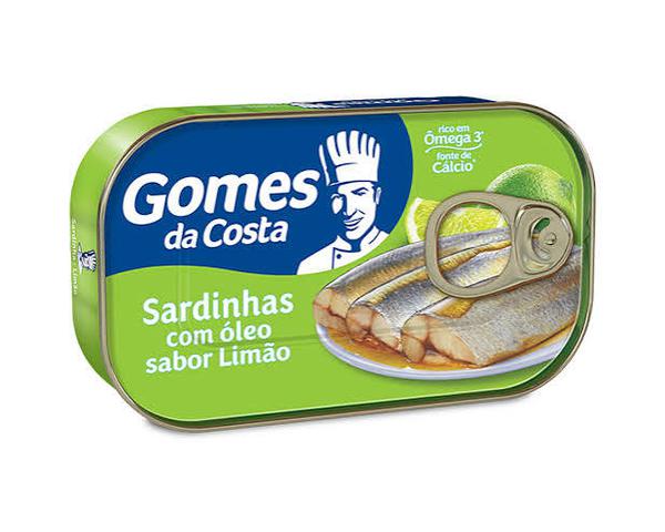 SARDINHA GOMES DA COSTA LIMAO 125G