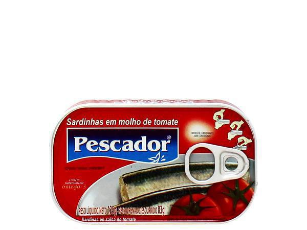 SARDINHA PESCADOR TOMATE 125G
