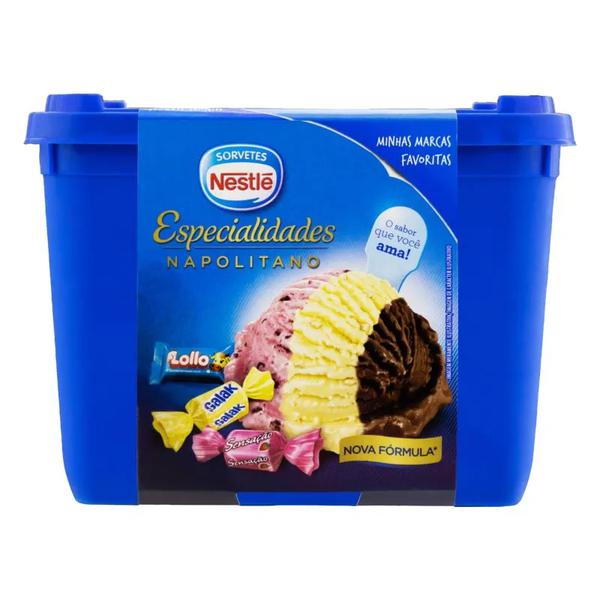 SORVETE NESTLE NAPOLITANO ESPECIAL 1,5L