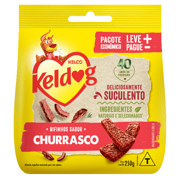 BIFINHO CAO KELDOG CHURRASCO 250G