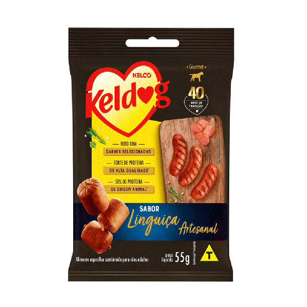 BIFINHO CAO KELDOG MINI LINGUICA ARTESANAL 55G