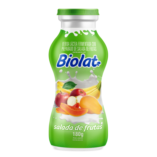 BEBIDA LACTEA SALADA DE FUTAS 180G BIOLAT