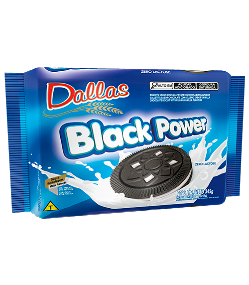 BISCOITO DALLAS BLACK POWER 345G