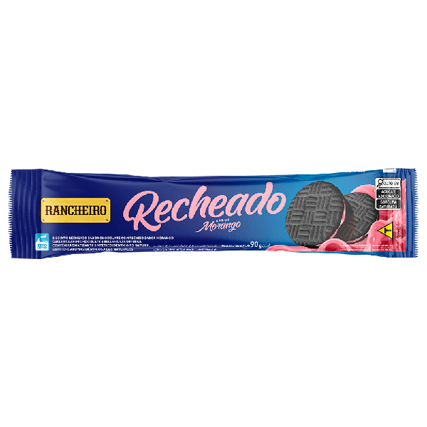 BOLACHA RECHEADO RANCHEIRO MORANGO
