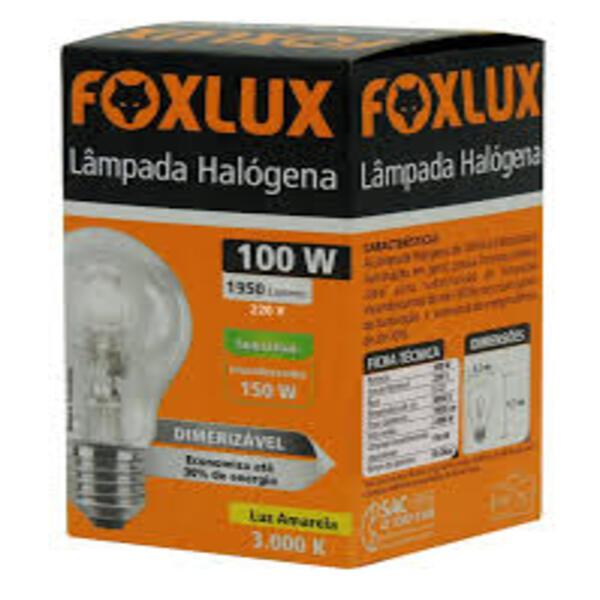 LAMPADA HALOGENA 100WTS FOXLUX