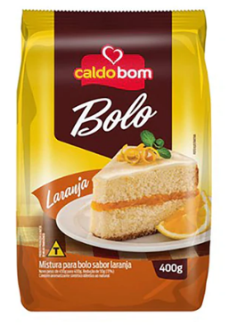 MISTURA BOLO CALDO BOM 400G LARANJA C/12