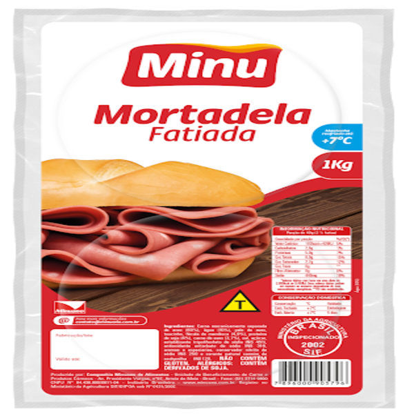 MORTADELA MINU 1 KG FATIADA