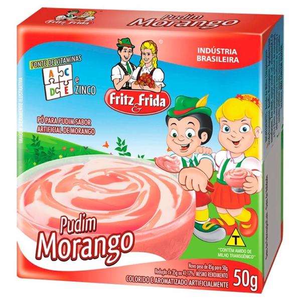 PUDIM MORANGO FRITZ E FRIDA