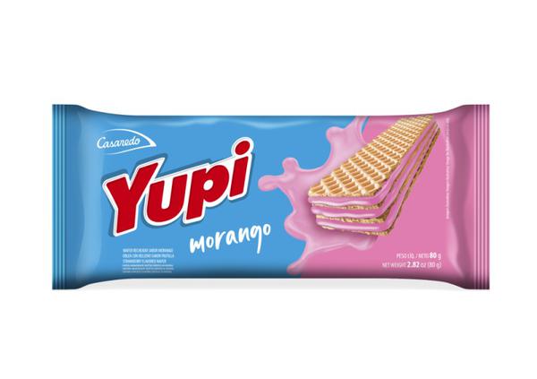 WAFFER MORANGO YUPI 80G