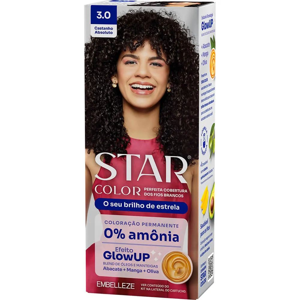 TINTA STAR COLOR 0% AMONIA 3.0 CASTANHO