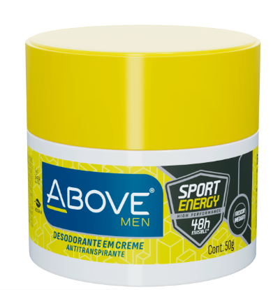 DESODORANTE ABOVE 50G ENERGY MEN CREME