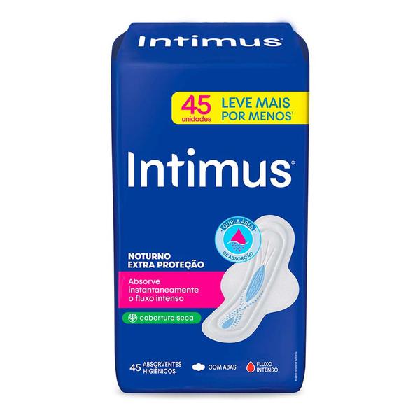 ABSORVENTE INTIMUS 45UN NOTURNO SECA C/A