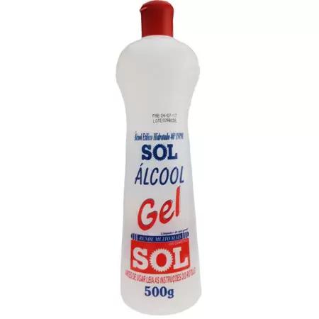 ALCOOL GEL SOL 500ML 46 INPM EUC