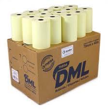 BOBINA THEGA 79X40MT TERM PDV AMARELA