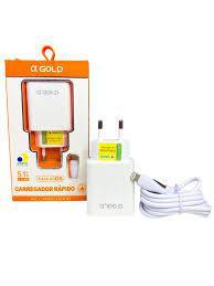 CARREGADOR GOLD 5.1 IPHONE
