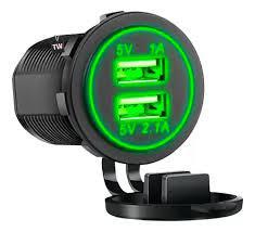 CARREGADOR VEICULAR 2 SAIDAS USB10W VERM