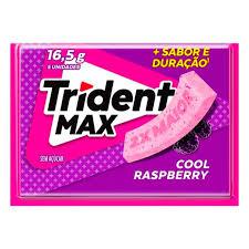 CHICLETE TRIDENT MAX RASPBERRY