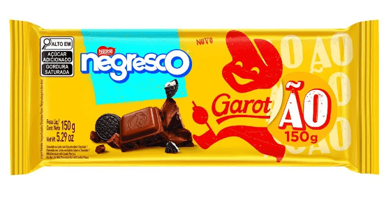 CHOCOLATE GAROTO 150G NEGRESCO